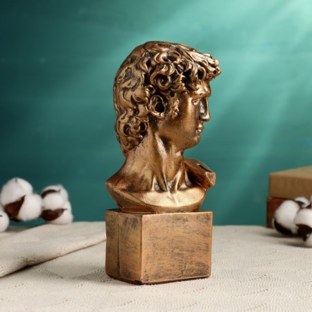 Figure "Head of David" bronze, 10.5x22cm-3