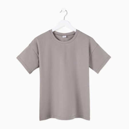 Women's T -shirt Minaku: Basic line color gray, size 52-5