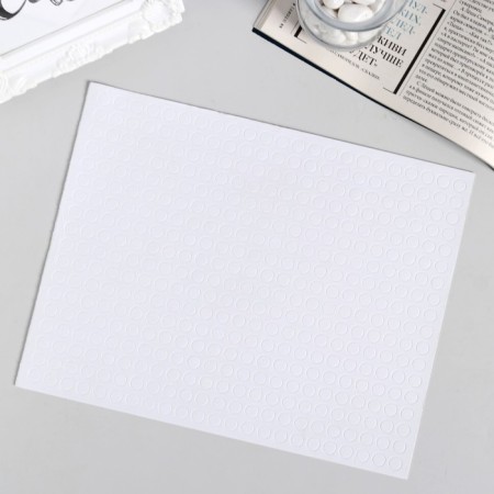 Adhesive tape double -sided "round" diameter 0.8 cm on a sheet 374 pcs 25x19.5 cm-1