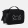 Cosmetic bag with a zipper, with a lining, black color