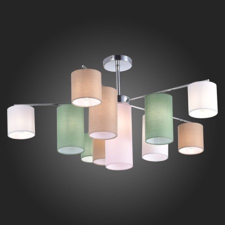 Ceiling EVOLUCE lamp. Sle300602-11. Essenza. 11x40 watts, E14, 91x91x46 cm, chromium color-2