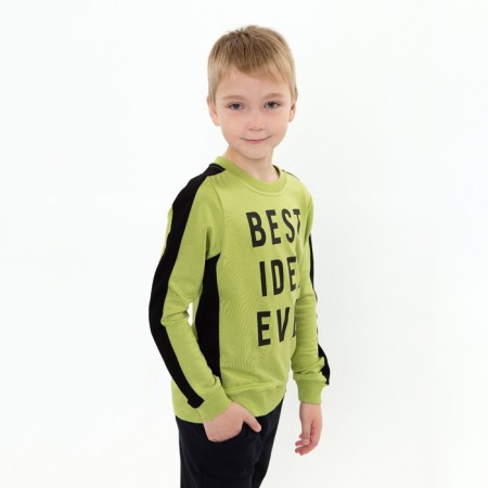 Svitshot for a boy, light color, height 128 cm-1