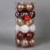 Set of balls plastic D-7 cm, 24 pcs "Winter Night" mix