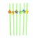Star cocktail tube, in a set of 6 pieces, color mix