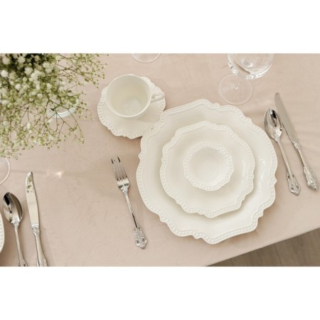Porcelain dish Magistro "suite", d = 30.5 cm, white color-8