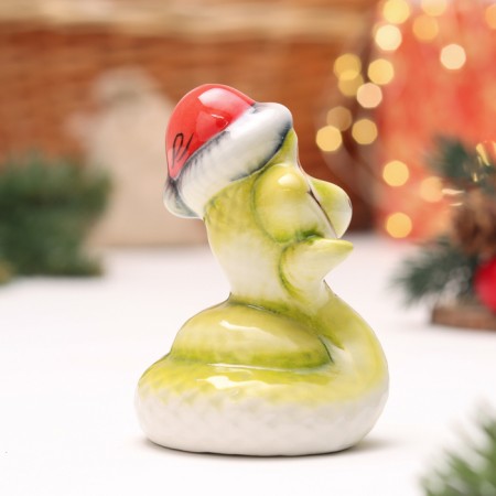 Souvenir "Snake with a hat", gzhel, glaze-3