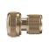 Connector, 3/4 "(19 mm), fast -fast connection, brass, Greengo