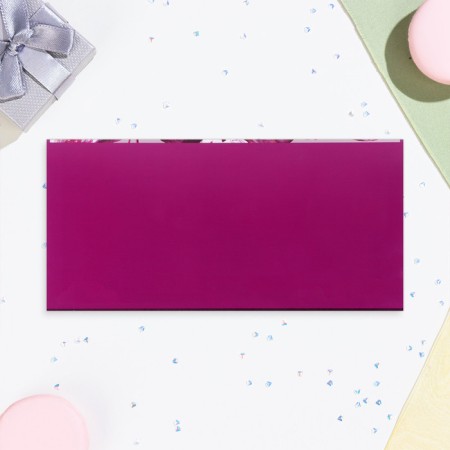 Money envelope "On Birthday!" Lilac branch, software, embossing, 19 x 9 cm-2
