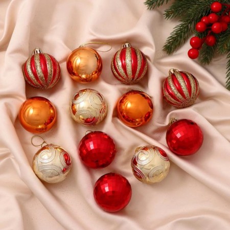 Set of balls plastic D-5 cm, 12 pcs "Disco Assortment" mix