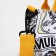 SCOPER with lightning, external pocket, white/yellow color