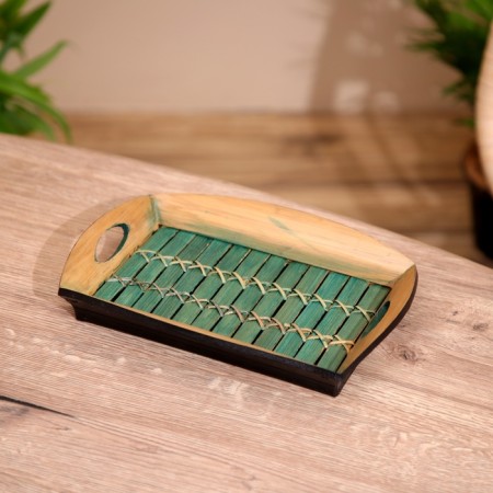 Bamboo tray 25x18x4 cm