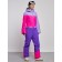 Combineson ski female winter, size 48, purple color