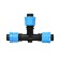T-shaped connector for drip tape, 16 mm-16 mm-16 mm, plastic, Greengo