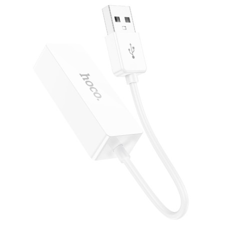 Adapter Hoco UA22, USB -A - Ethernet (100 MB), 15 cm, white-4