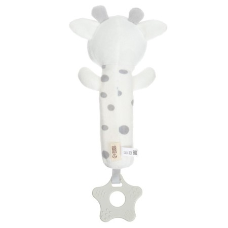 The squeak is a rattle "Layer", with a teether, crumb I-3