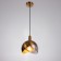 Lamp Bayerlux 1758/1GD E14 40W black and gold 20x20x24 cm