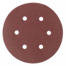 A circle of abrasive on the pile backing under the 