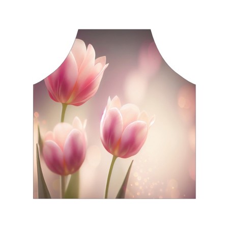 Apron kitchen with a photocrint "Tenderness at dawn", adjustable, size OS-2