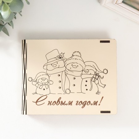 Casket "Snowmen" 15x12x2-2