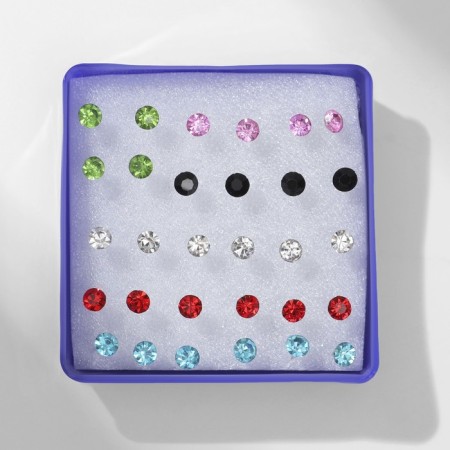 Pusets in a box of 15 pairs "Strazinka" on a plastic leg, color mix, d = 0.4 cm