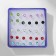 Pusets in a box of 15 pairs "Strazinka" on a plastic leg, color mix, d = 0.4 cm