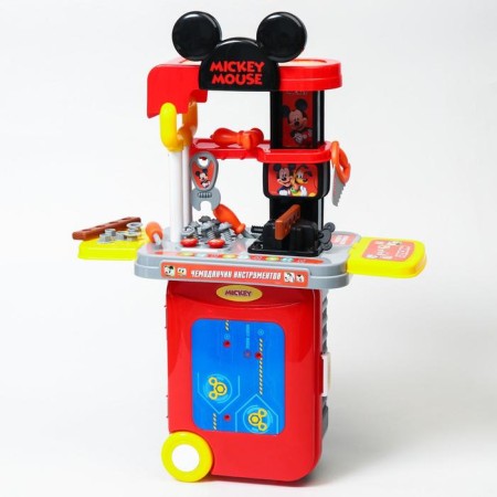 A set of builder with instruments in the gaming "Module" suitcase, Mickey Mouse-2