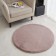 Plush mat Sofi de Marko, size 100x100 cm, color ash rose