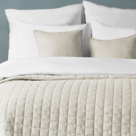 Konni set: cover 230 x 250 cm, pillowcase 45 x 45 cm - 2 pcs, beige color-2