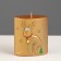 Decorative candle "Deer and Christmas tree", 8x4.4x9 cm, gold