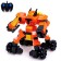 Robot radio -controlled "drift", light and sound effects, works on batteries, color orange color