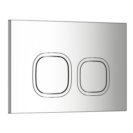 Washing button Wave A3, universal, plastic, chrome
