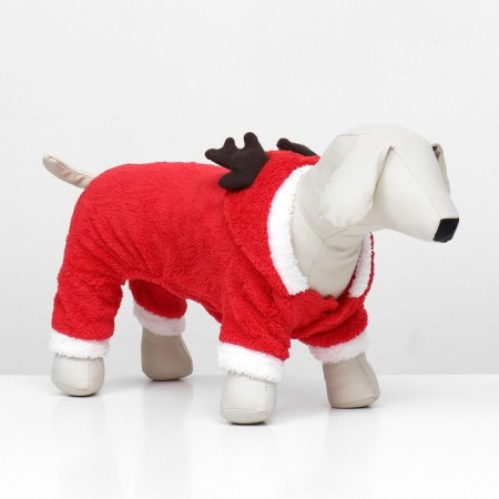 New Year's costume "Deer", M (DS 25, OG 37 cm), Red-1