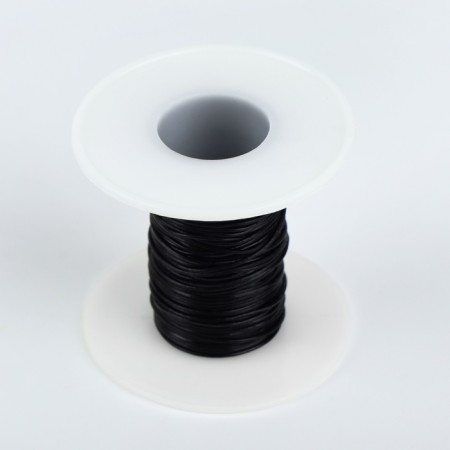 Weaving cord, genuine leather, d = 1 mm, 10 ± 0.5 m, black color-6