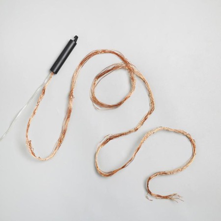 Girlynda "Horse tail" 10 threads of 1.5 m, IP20, copper thread, 150 LED, warm white glow, 12 V-5