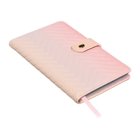 Planing pocket non -flowed 80 sheets, 100x170mm, Devente.elizabeth, a solid cover of leatherette with foam rubber, straps, block 70, pink-2
