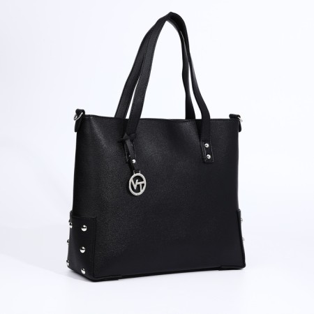 Bag Vita with a zipper, black color-2