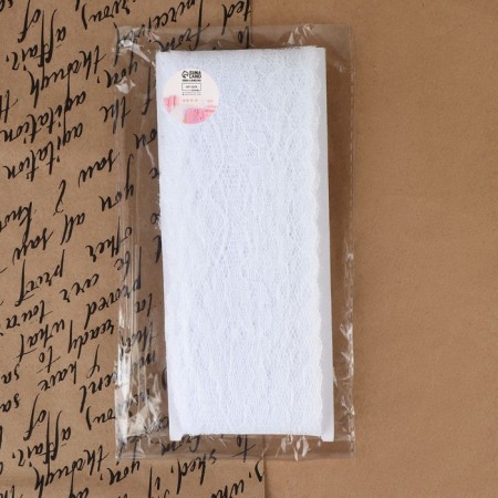 Capricon lace, 55 mm × 10 ± 1 m, white color-3