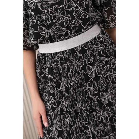 Female dress, size 46, black color-10