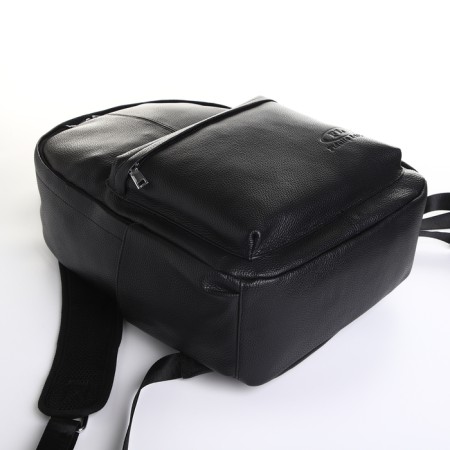 Women's backpack city on lightning, Fidelio Largo, 4 external pockets, black color-2