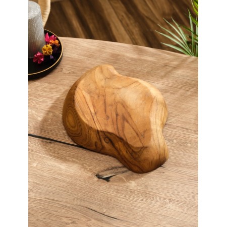 Body "wood bark" Jati tree, 28x21x5 cm, col. brown-3