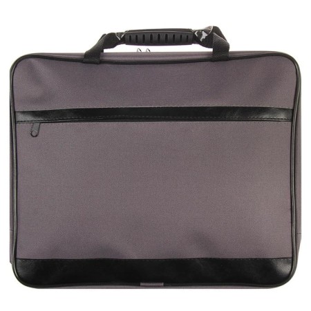Folder with handles Textile A4, 370 x 290 x 50 mm, calligrata, 1c15 "Kingisepp", external/inner pocket, gray