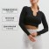 TOP with a long sleeve Minaku: Sportly; Color Black Rr.