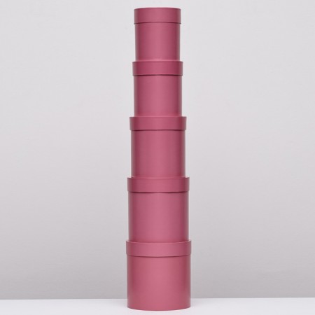 Set of round boxes 5V1 "Fuchsia Purvalum", 20 × 20 ‒15 × 15 cm-2