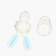 Nibbler for feeding, with strength. mesh "bunny", BP. The piston, the color is blue