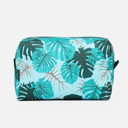 Lightning cosmetic bag, green color-1