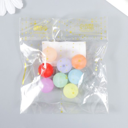 Beads for creativity plastic "Balls Color" matte set 20 g d = 1.8 cm