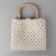 Handles for the bag wooden, 12 × 12.9 cm, 2 pcs, beige color