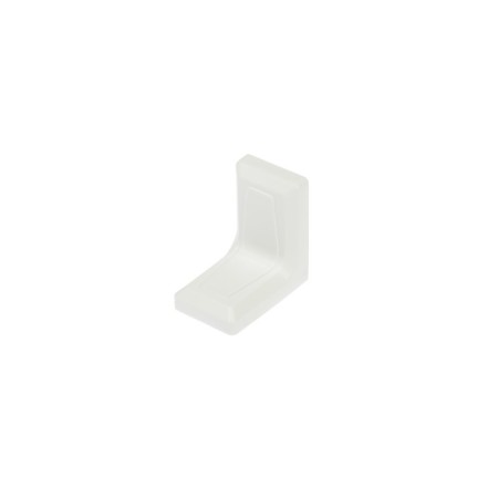 Furniture corner Metalist, with a decorative lining, 26x26 mm, white, 250 pcs-1