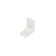 Furniture corner Metalist, with a decorative lining, 26x26 mm, white, 250 pcs