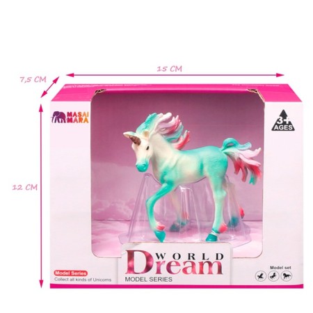Figure "World of Fantasy: Green Foal-Snowthrough with a Color mane"-4